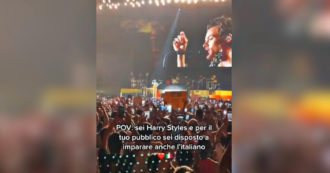 Copertina di Il discorso impeccabile (in italiano) di Harry Styles al concerto di Bologna: “Vorrei foste liberi di essere chi volete” – Video