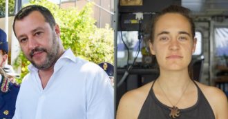 Copertina di “Carola Rackete zecca”: Salvini invoca lo “scudo”