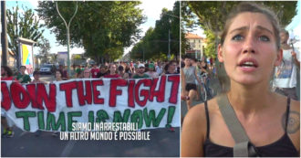 Copertina di A Torino giovani da tutto il mondo per il Climate Social Camp: “Ci rimane poco tempo”. Traffico bloccato e blitz contro Snam e Intesa San Paolo