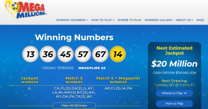 Illinois, alla lotteria Mega Millions vinto il terzo jackpot più grande della storia: 1,28 miliardi di dollari