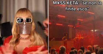 Copertina di Myss Keta, dal pubblico le urlano “Portaci a put*ane”. Lei interrompe il concerto e sbotta: “Vi faccio buttare tra i coccodrilli” – VIDEO