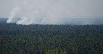 Copertina di Berlino, incendio in un deposito di munizioni della Polizia: in fiamme il bosco Grunewald