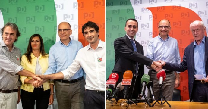 Elezioni, la diretta – Accordo tra Pd, Sinistra e Verdi: a loro 20% dei seggi. Letta chiude intesa anche con Di Maio, resta il no a M5s. Salvini: “Tutto per le poltrone”
