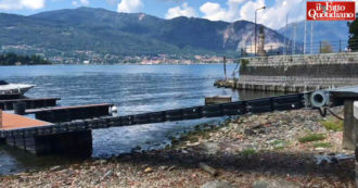 Copertina di Siccità, anche nel lago Maggiore livelli d’acqua ai minimi storici: le immagini da Verbania