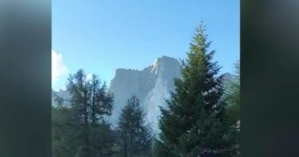 Dolomiti, imponente scarica di roccia dal Monte Pelmo. Soccorso alpino sul posto (video)
