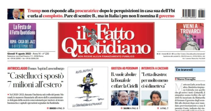 Il Fatto Quotidiano oggi non disponibile in Sicilia e parte della Calabria: impossibile la stampa a causa di un temporale