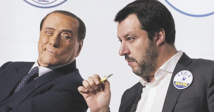 Copertina di Berlusconi e Salvini vincono su nucleare e Ponte. FdI: no a ex Cirielli. E il Pd va in minibus