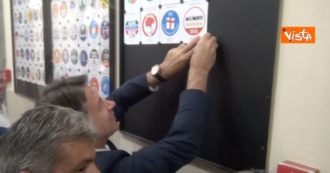 Conte posts the symbol of the 5 Stars on the Viminale bulletin board: 