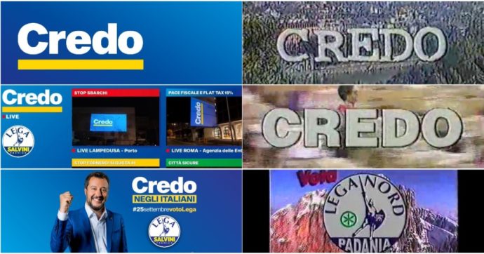 Il “Credo” di Salvini, nuovo slogan? No, è la copia (non “Padana”) dello spot della Lega Nord alle regionali del 2000