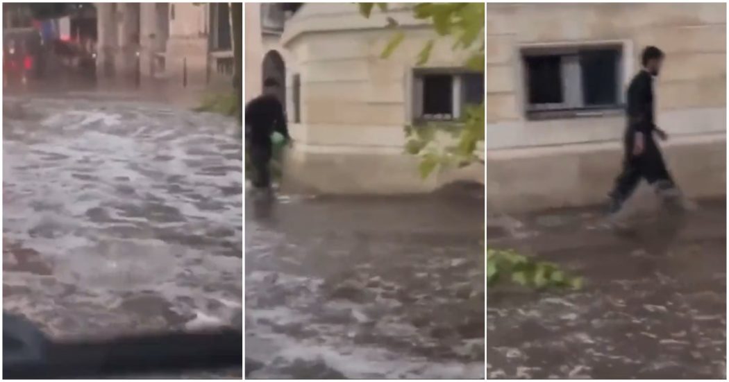 Violente piogge a Parigi: allagate le strade della città. Chiuse anche alcune stazioni della metropolitana – Video