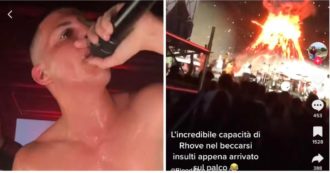 Copertina di Rhove in concerto, fischi e insulti contro il rapper: “Tornatene a casa”. Ecco cosa è accaduto