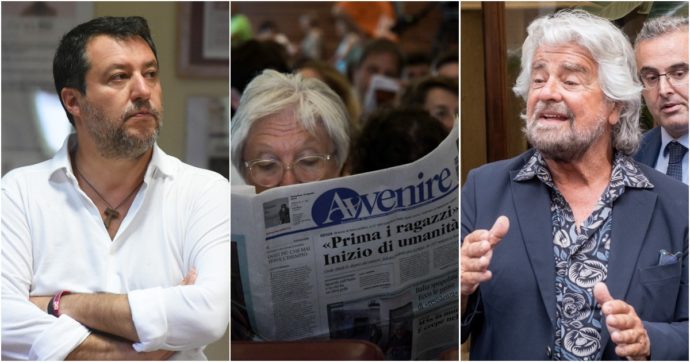 Botta e risposta Salvini-Avvenire sul “Credo” del leghista. E Grillo ironizza: “Fuori i duroni dall’Italia”