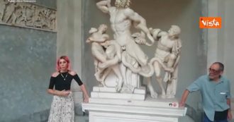 Copertina di Il Tribunale Vaticano condanna a 9 mesi gli attivisti di Ultima Generazione che si erano incollati alla statua del Laocoonte