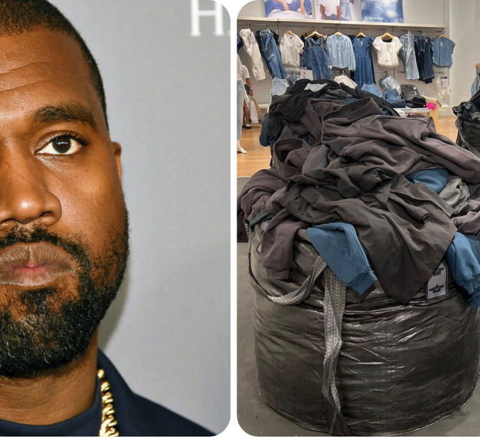 Kanye West, abiti ispirati ai senzatetto venduti in sacchi della spazzatura: “Ti dicono di scavare dentro per trovare la tua taglia”. È polemica