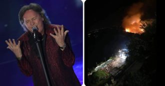 Copertina di Red Canzian desolato: “Mi dispiace per gli alberi”, il musicista dopo l’incendio a Sant’Agata di Puglia durante il concerto