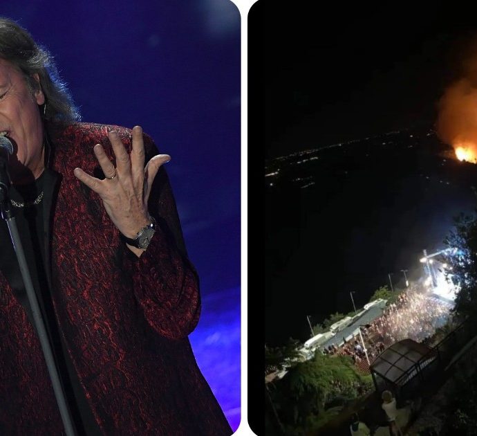 Red Canzian desolato: “Mi dispiace per gli alberi”, il musicista dopo l’incendio a Sant’Agata di Puglia durante il concerto