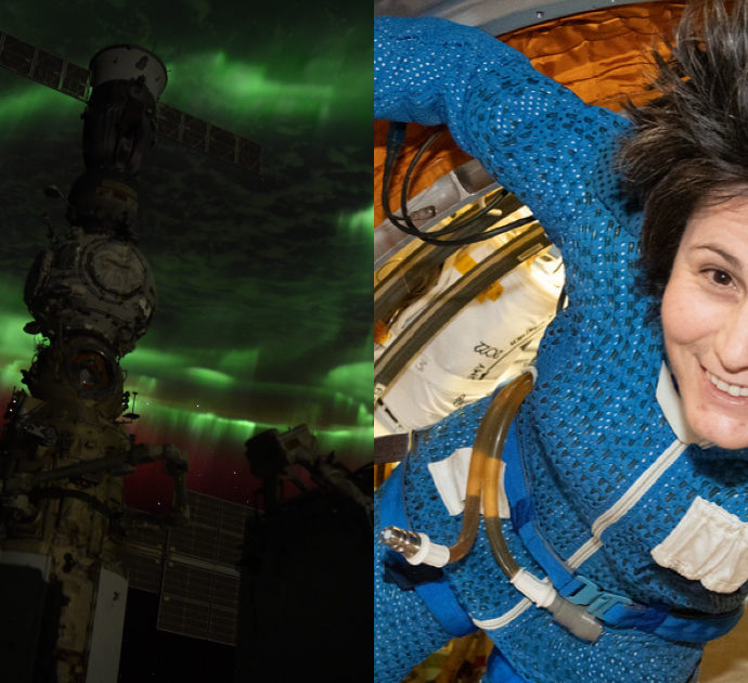 Samantha Cristoforetti, le immagini della aurora astrale sono mozzafiato: “Le più belle viste in 300 giorni nello spazio”