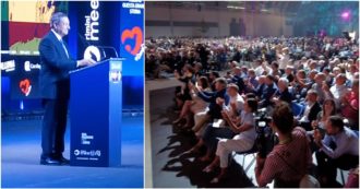 Copertina di Meeting, la platea di Comunione e Liberazione accoglie Draghi con 7 minuti di applausi – Video