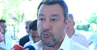 Copertina di Salvini in Calabria insiste: “Chi vota Lega, sceglie il Ponte sullo Stretto”