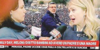 Copertina di La gravidanza  della Meloni  e la “gaffe” di Sky