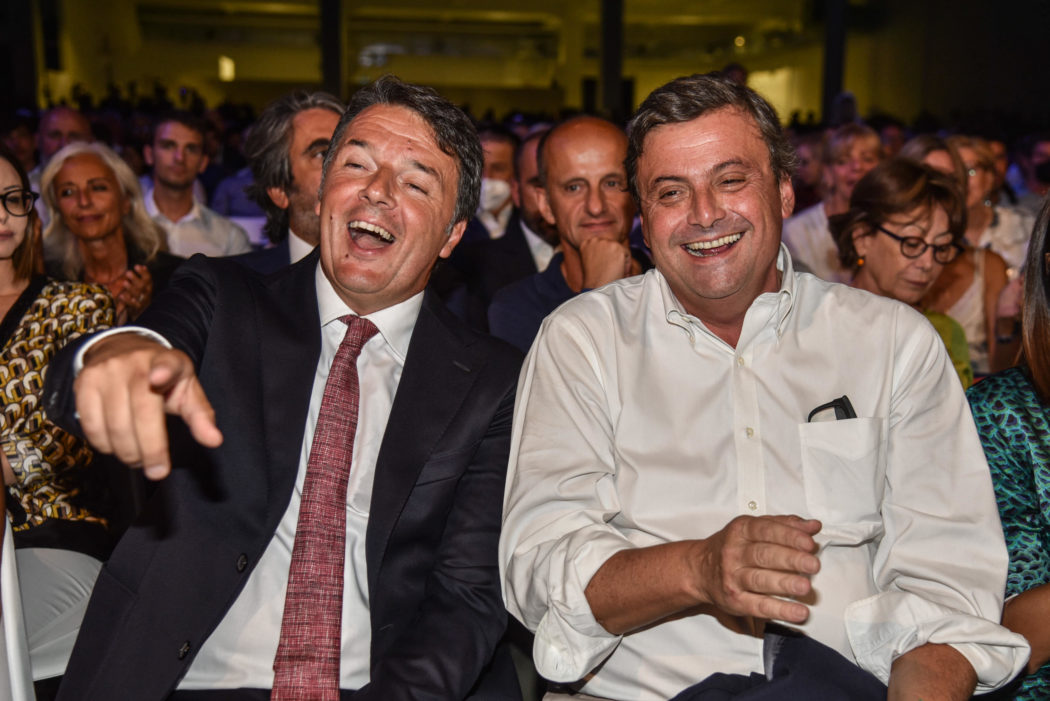 Matteo Renzi e Carlo Calenda  allapertura della campagna elettorale del Terzo Polo al SuperstudioEvent, 2 Settembre 2022.ANSA/MATTEO CORNER