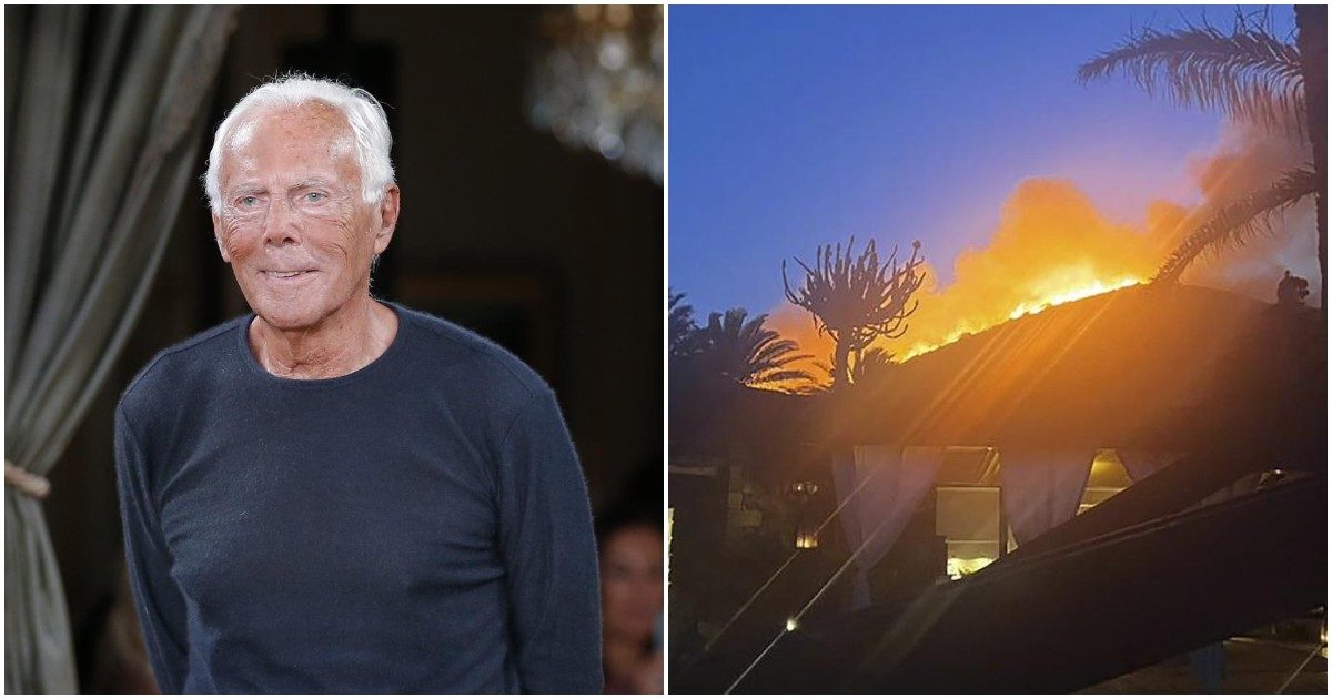 Giorgio Armani dona 500 mila euro a Pantelleria dopo il grave incendio: “Grazie a chi ha lottato contro le fiamme”