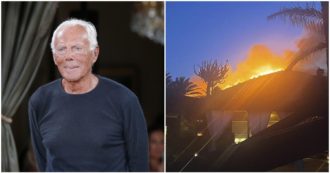 Copertina di Giorgio Armani dona 500 mila euro a Pantelleria dopo il grave incendio: “Grazie a chi ha lottato contro le fiamme”