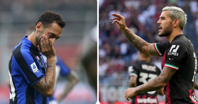 Milan-Inter, scintille prima del derby: tensione tra gli ex compagni di squadra Calhanoglu e Theo Hernandez
