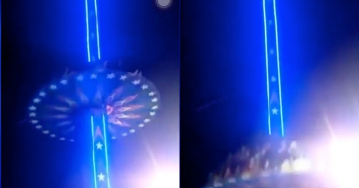 Paura al luna park, giostra si rompe e precipita nel vuoto da 50 metri: dieci feriti