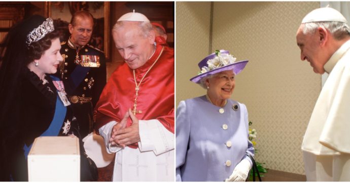 Morta la Regina Elisabetta, il cordoglio del Vaticano: “Una vita di servizio senza riserve”. La sovrana e i 5 Papi, da Pio XII a Francesco