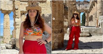 Copertina di Elisa Cipro denuncia: “Non mi hanno fatto entrare a Paestum perché il mio top per loro era indecente, io discriminata perché prosperosa”