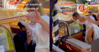 Copertina di Venezia 79, Angela Caloisi perde l’anello di diamanti nel canale mentre raggiunge il red carpet: il video è virale