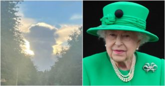 Copertina di Nuvola con la sagoma della Regina Elisabetta appare in cielo dopo la sua morte: la foto diventa virale