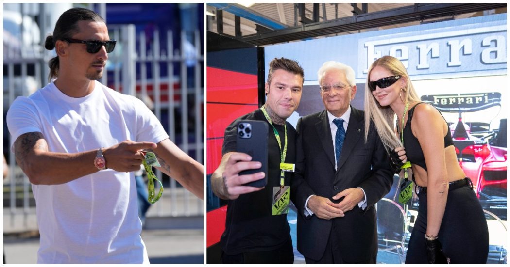 Gran Premio d’Italia, dai Ferragnez a Sylvester Stallone, Ibrahimovic e Hugh Grant: parata di vip all’autodromo di Monza