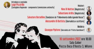Copertina di Trent’anni dalle stragi, il dibattito a Milano con Di Matteo, Ardita e Salvatore Borsellino