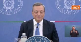 Draghi risponde con un secco “No” alla domanda su un eventuale secondo mandato a Palazzo Chigi