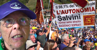 Copertina di Lega, a Pontida i militanti ascoltano Salvini ma sono rassegnati: “Meloni ci doppia”, “troppe cose non vanno nel partito” – Il videoracconto