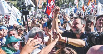 Copertina di La Pontida del Salvini calante, assediato dai suoi 3 presidenti