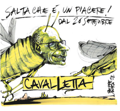 Copertina di La vignetta di Beppe Mora