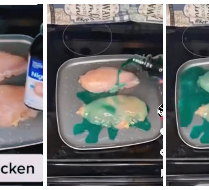“Cucinare il pollo con lo sciroppo per la tosse è pericoloso”: l’allarme della autorità sanitarie dopo il video su TikTok