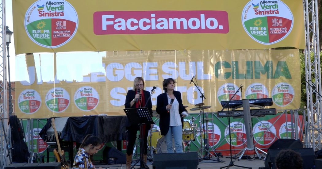 Roma, Sinistra Italiana-Verdi chiudono la campagna elettorale con Bonelli e Fratoianni: segui la diretta video
