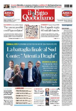 La battaglia finale al Sud.  Conte: “Attenti a Draghi”
