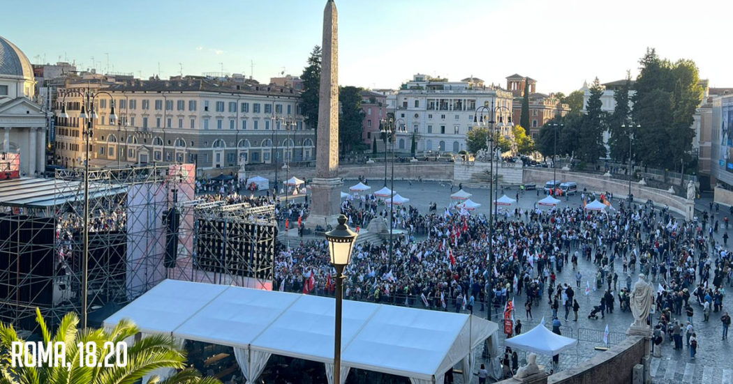 Elezioni, la diretta – Pd e M5s chiudono le campagne a Roma. Letta non scalda: piazza del Popolo semivuota. E De Luca attacca il reddito