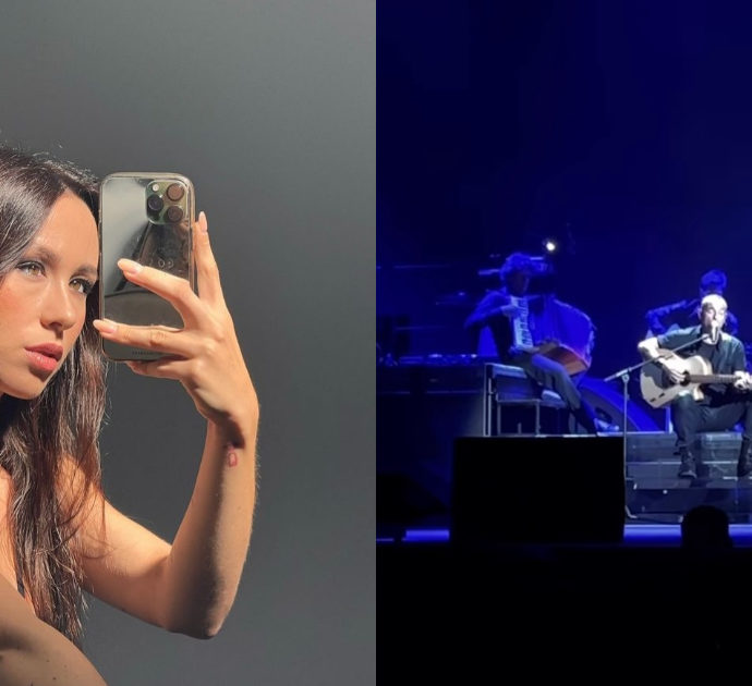 Aurora Ramazzotti incinta, la dedica di Eros durante il concerto all’Arena di Verona: “Mi fai diventare nonno. Grazie Auri, ti amo”