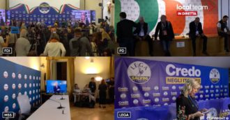Copertina di Elezioni, i risultati e i commenti: la diretta video dai comitati elettorali dei partiti