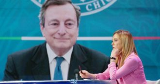 Copertina di Governo, Draghi garante di Fdi in Europa? Palazzo Chigi smentisce: “Nessun patto con Meloni”. Il caso dei ministeri per la Lega