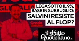 Copertina di Lega sotto il 9%, base in subbuglio Salvini resisterà al flop? Segui la diretta con Peter Gomez