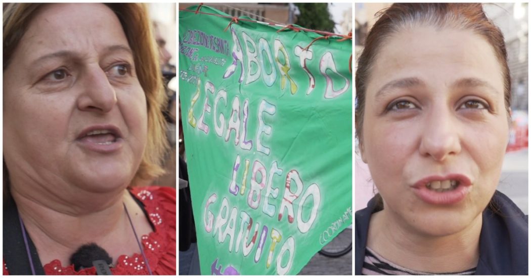 Aborto, le voci delle donne in piazza a Roma: ‘Con Meloni a rischio diritto all’accesso’. ‘Dice che applicherà 194? Potenzierà le sue debolezze’