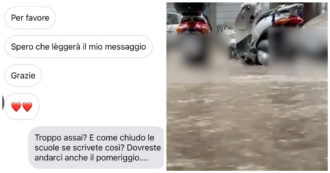 Copertina di Maltempo, studente scrive al sindaco: “Potrebbe chiudere le scuole? Sta piovendo troppo assai”. Lui replica: “Se scrivete così come faccio?”