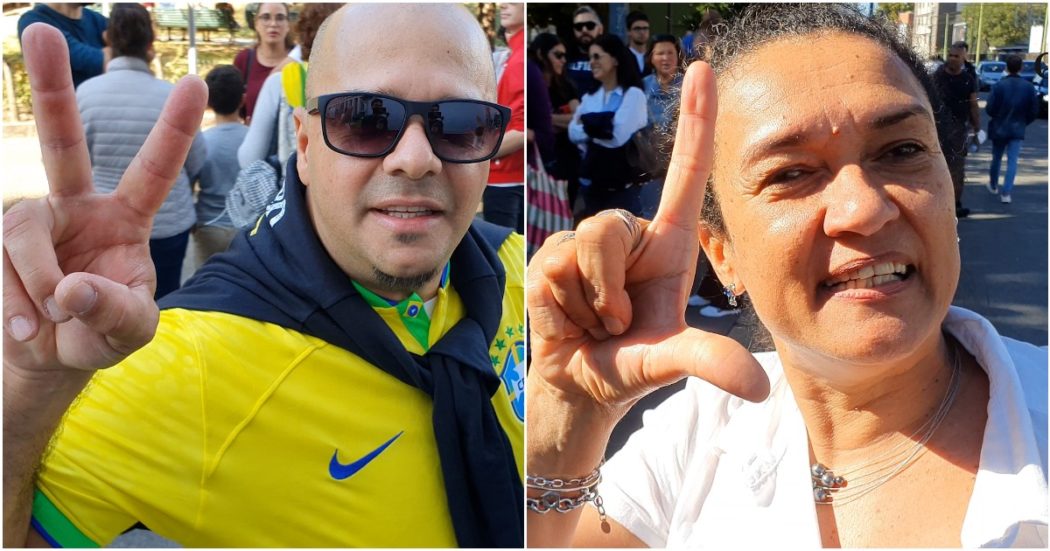 Elezioni presidenziali brasiliane, si vota anche a Milano: migliaia di sostenitori di Lula e Bolsonaro in fila per ore tra cori, bandiere e slogan